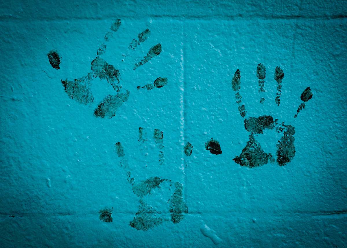san francisco three hand prints on white wall united states